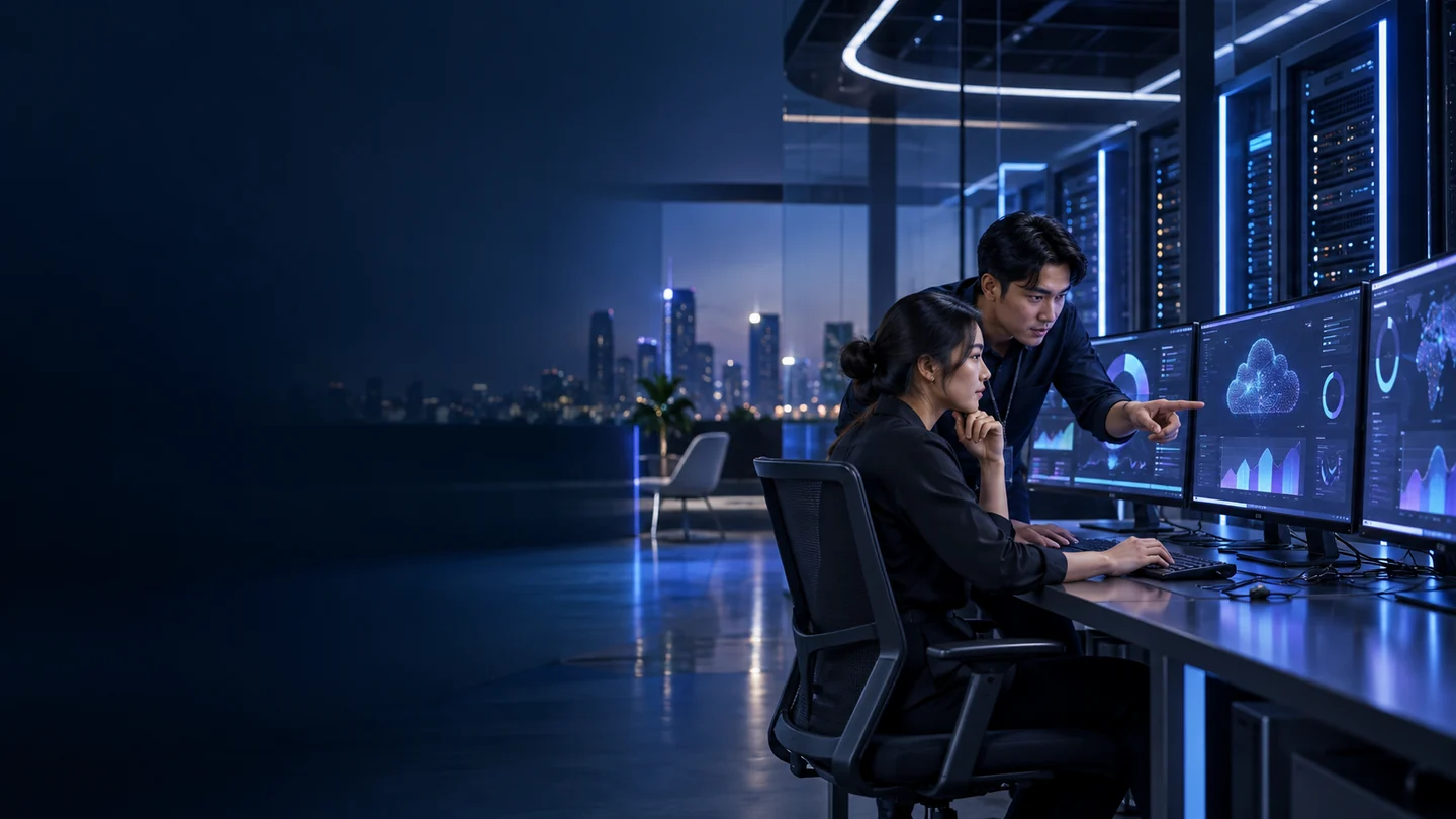 Premium Technology representative business scene