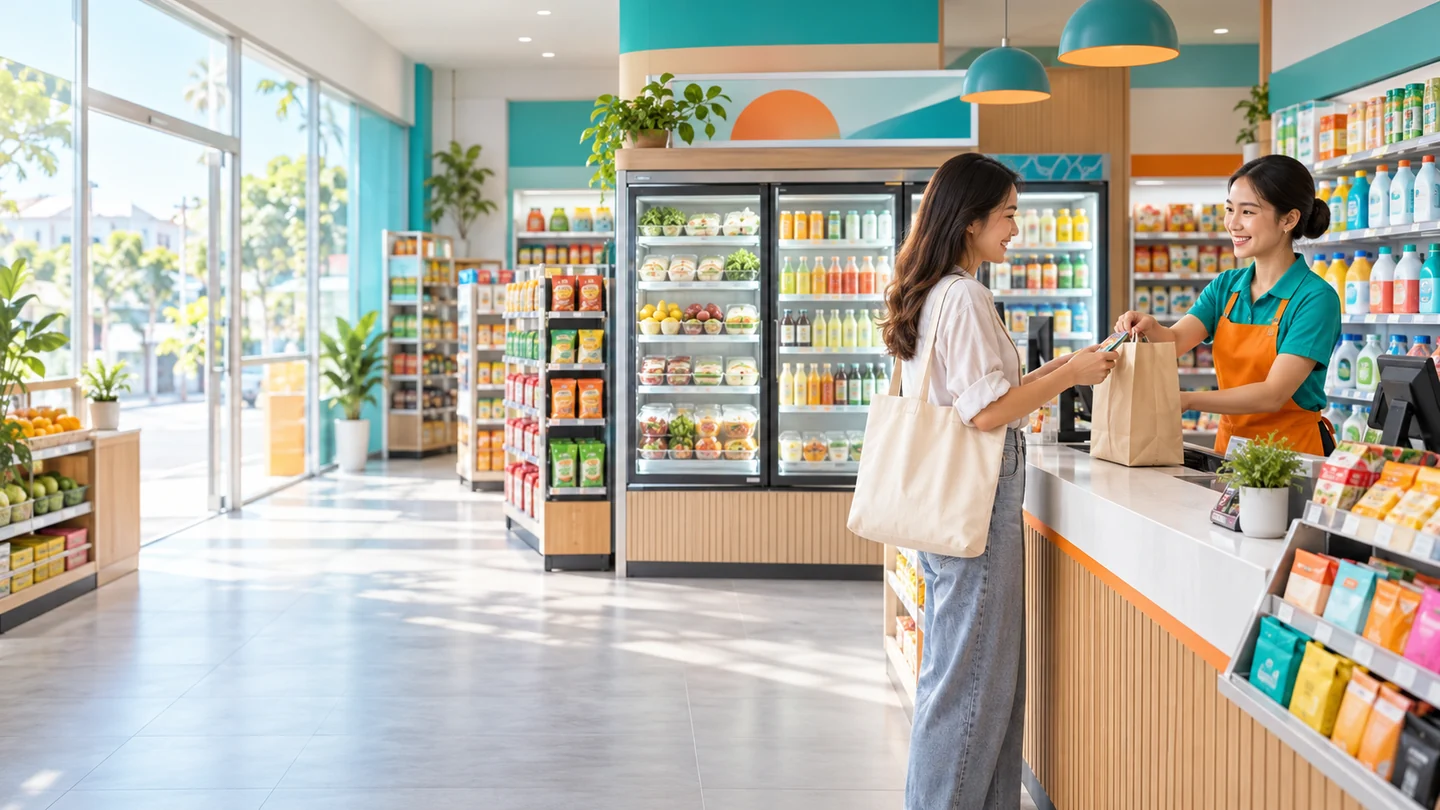 Convenience Mini-Mart representative business scene