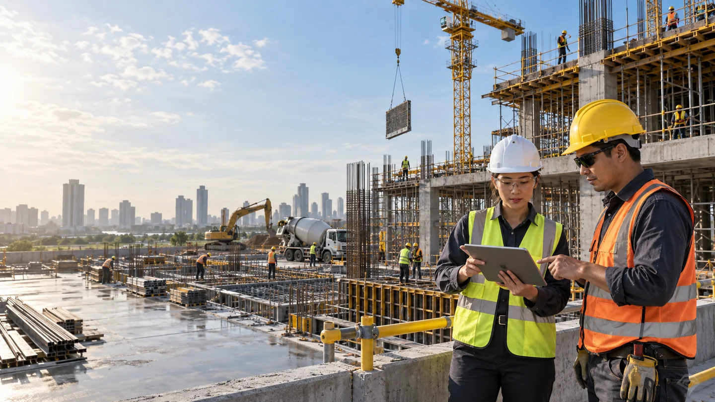 Construction & Contractor representative business scene