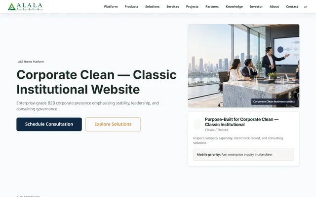 Corporate Clean - Variant A (Classic)
