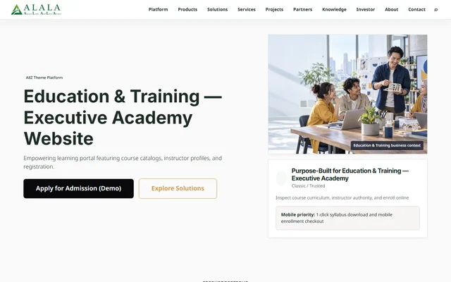 Education & Training - Variant A (Classic)