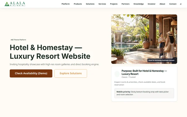 Hotel & Homestay - Variant A (Classic)